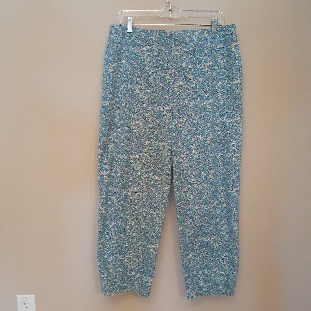 Eddie Bauer Cotton Stretch Floral Pants